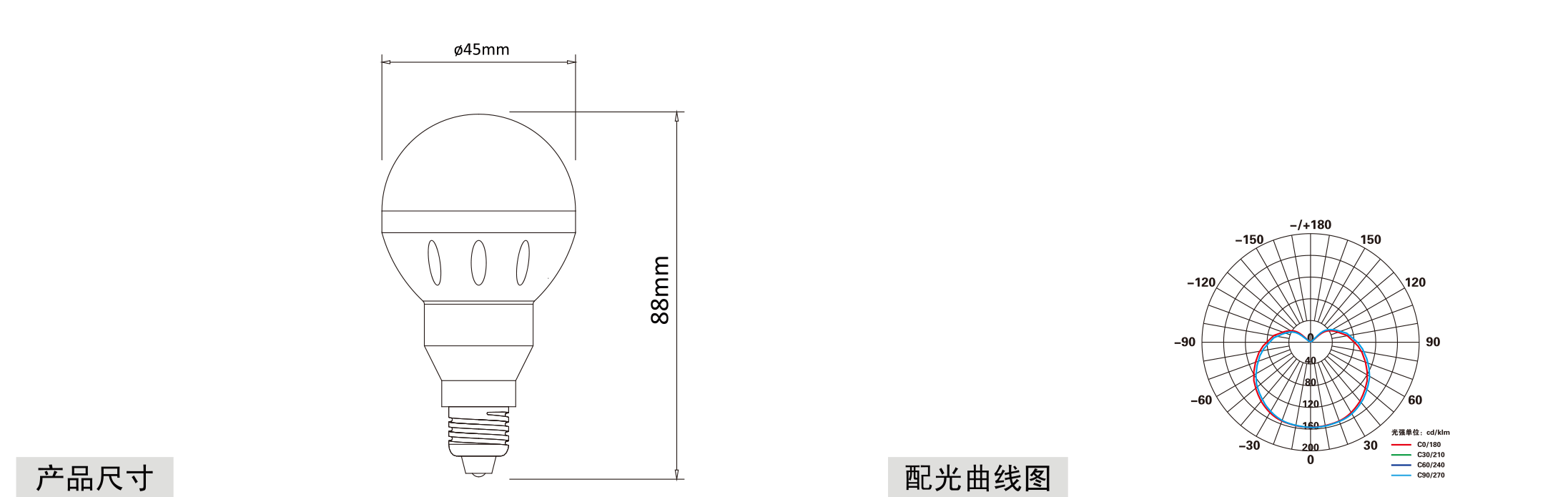 铝壳球泡灯